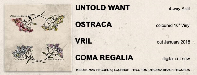 Untold Want / Ostraca / Vril / Coma Regalia split record