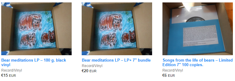 Bear Meditations merch