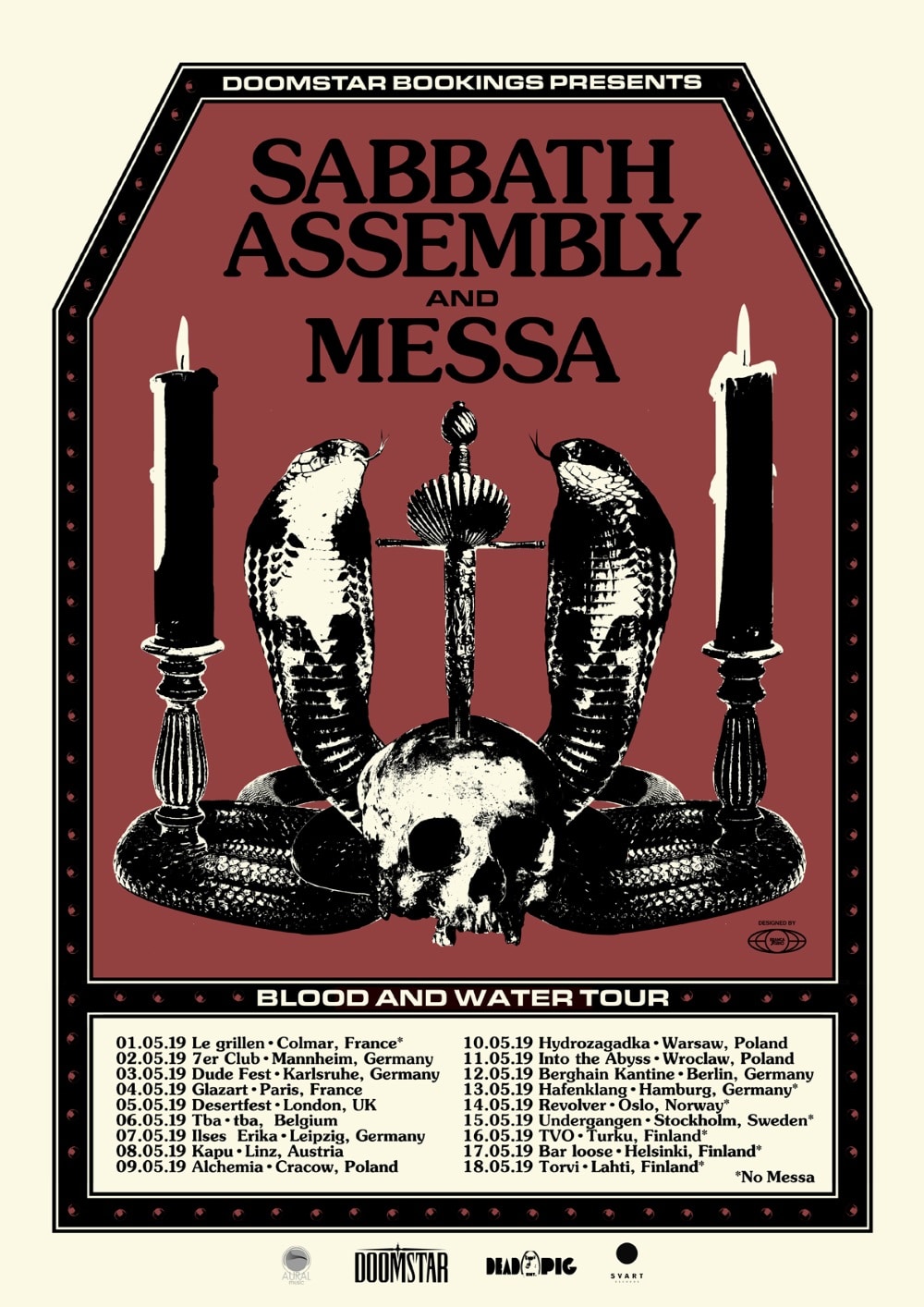 MESSA tour flyer