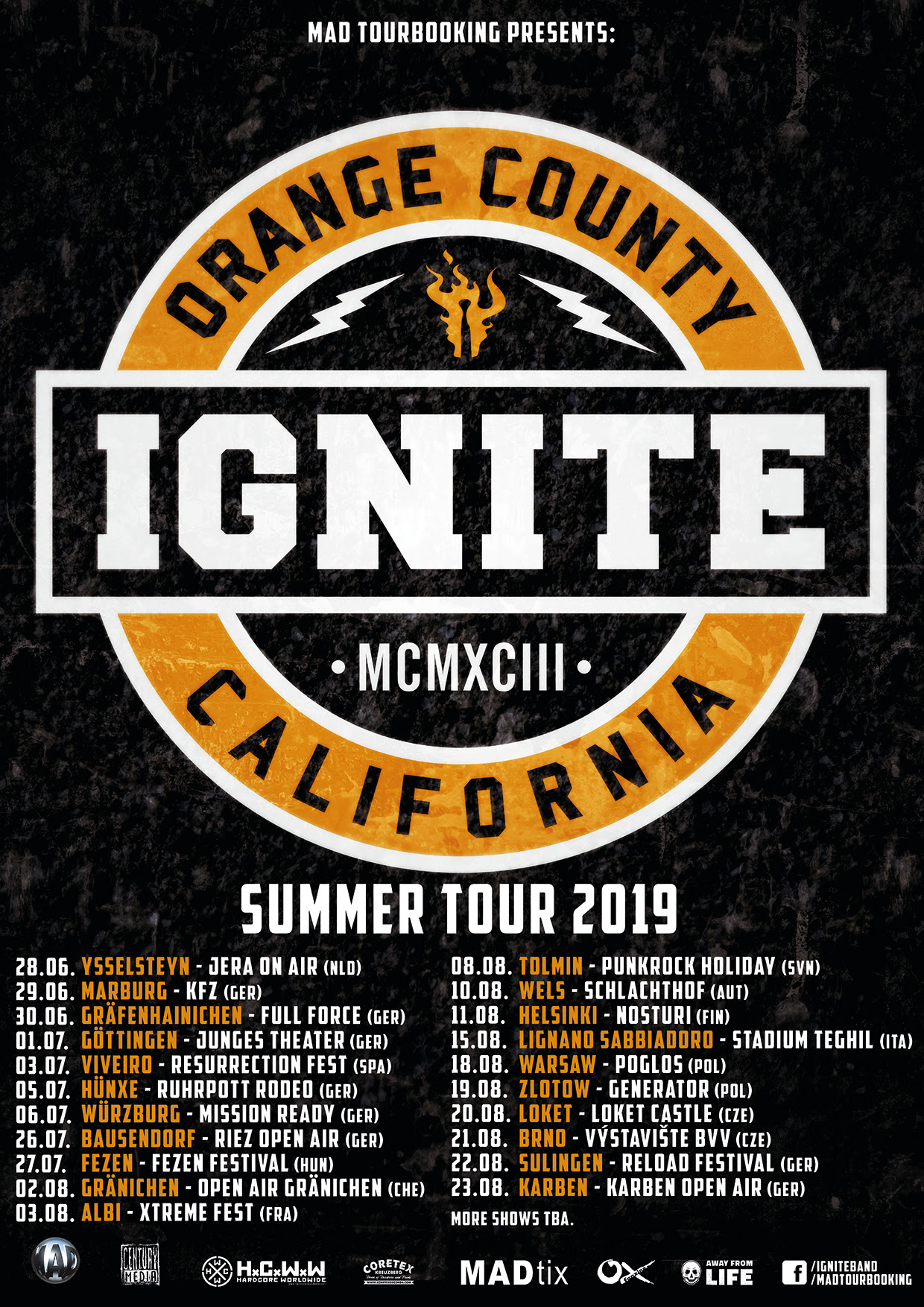 IGNITE Summer European tour 2019