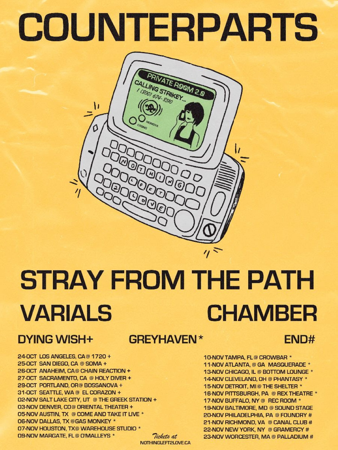 STRAY FROM THE PATH tour 2019