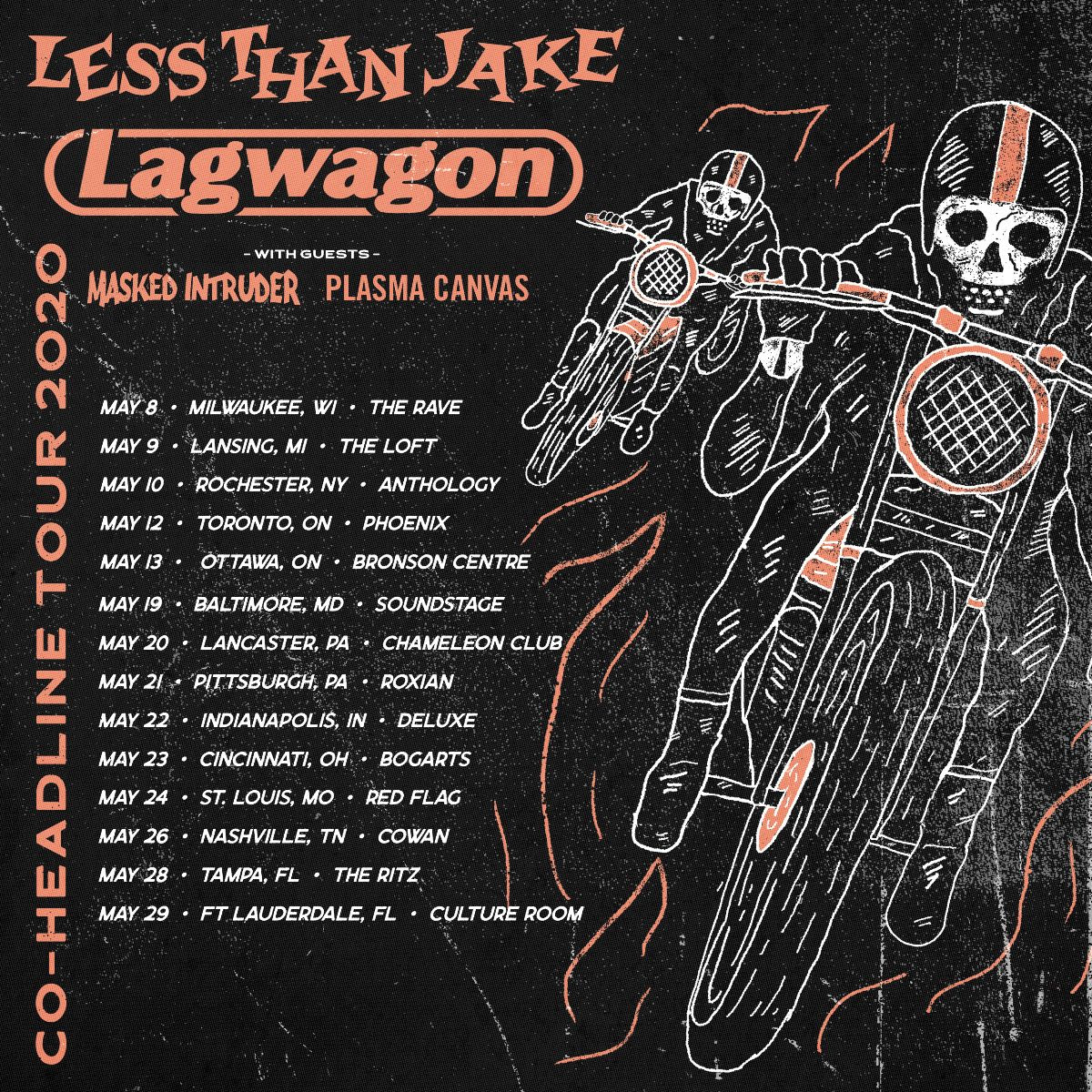 LESS THAN JAKE and LAGWAGON tour