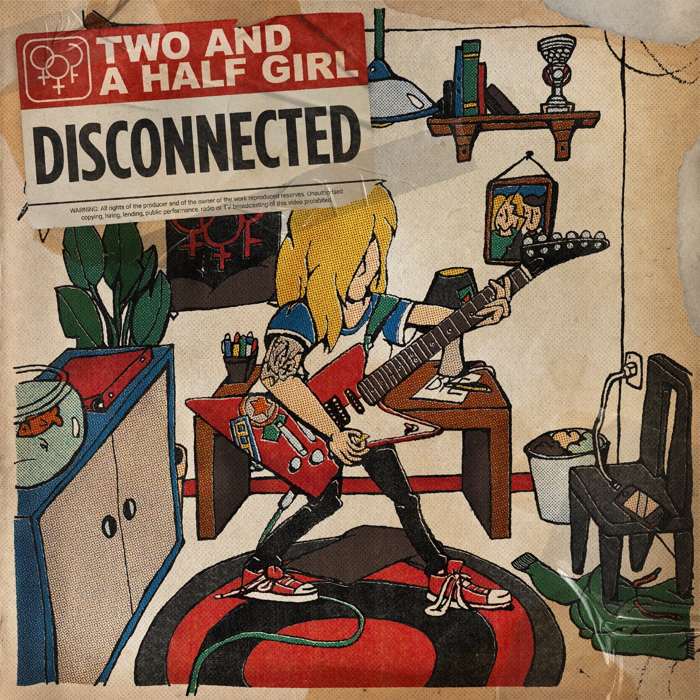 Cover of the new EP Disconnected, cover by Levi Reinds