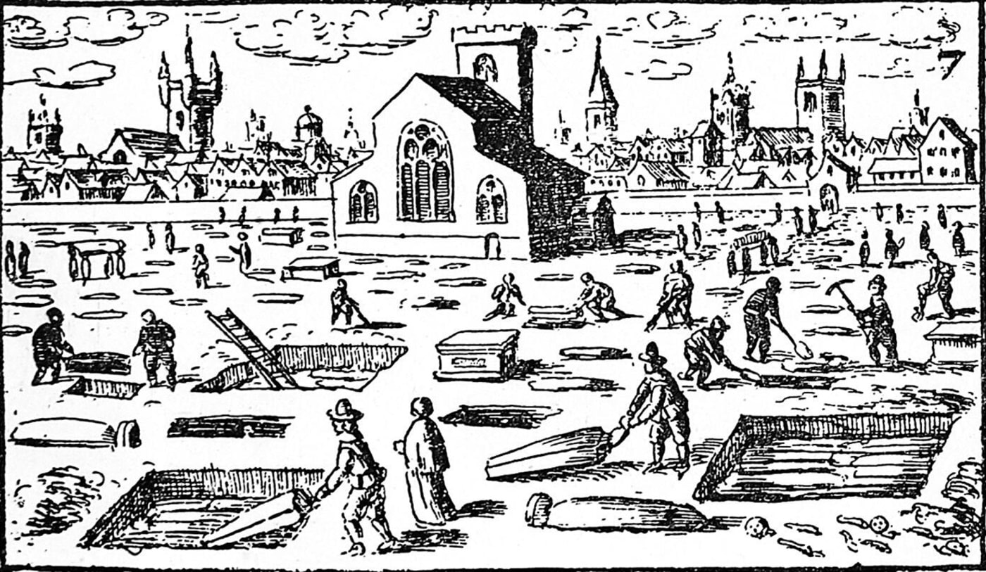Figure 9: Plague in London, 1665. Wellcome Collection. Attribution 4.0 International (CC BY 4.0) Figure