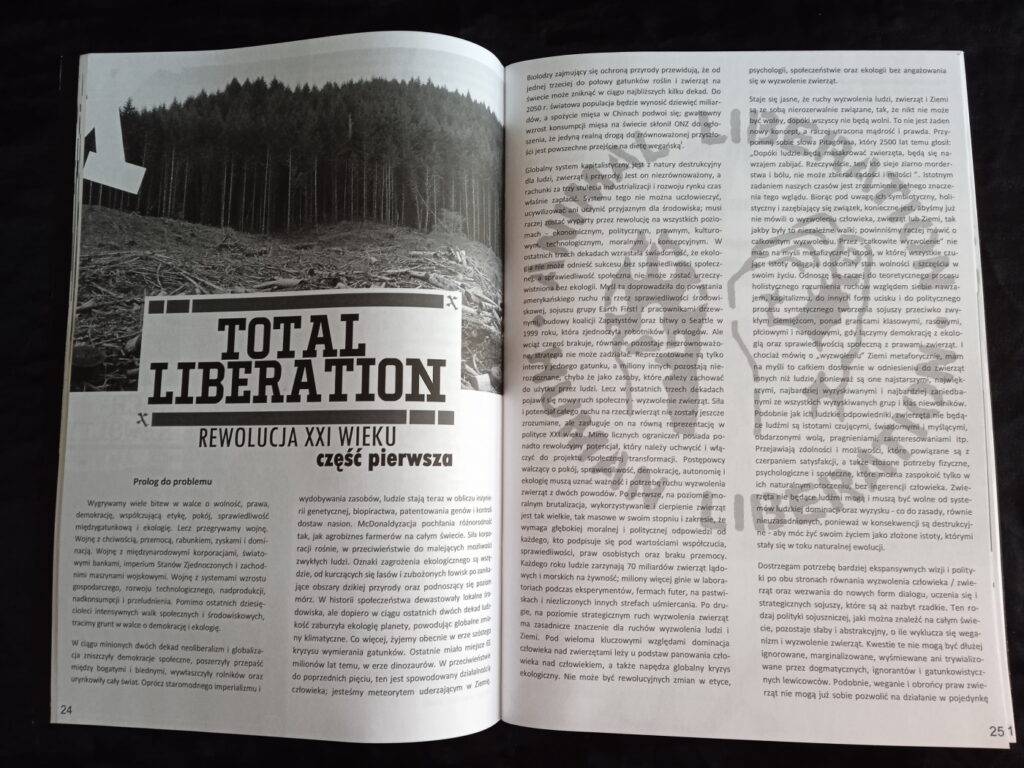 x KŁY i PAZURY x / x FANGS and CLAWS x new vegan straight edge zine