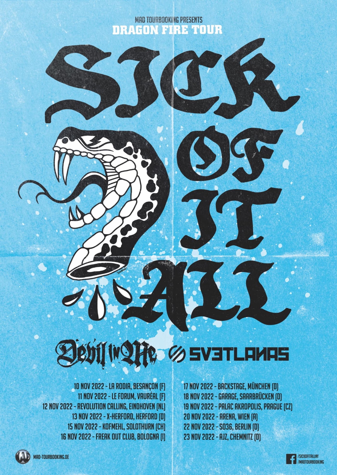 SICK OF IT ALL tour