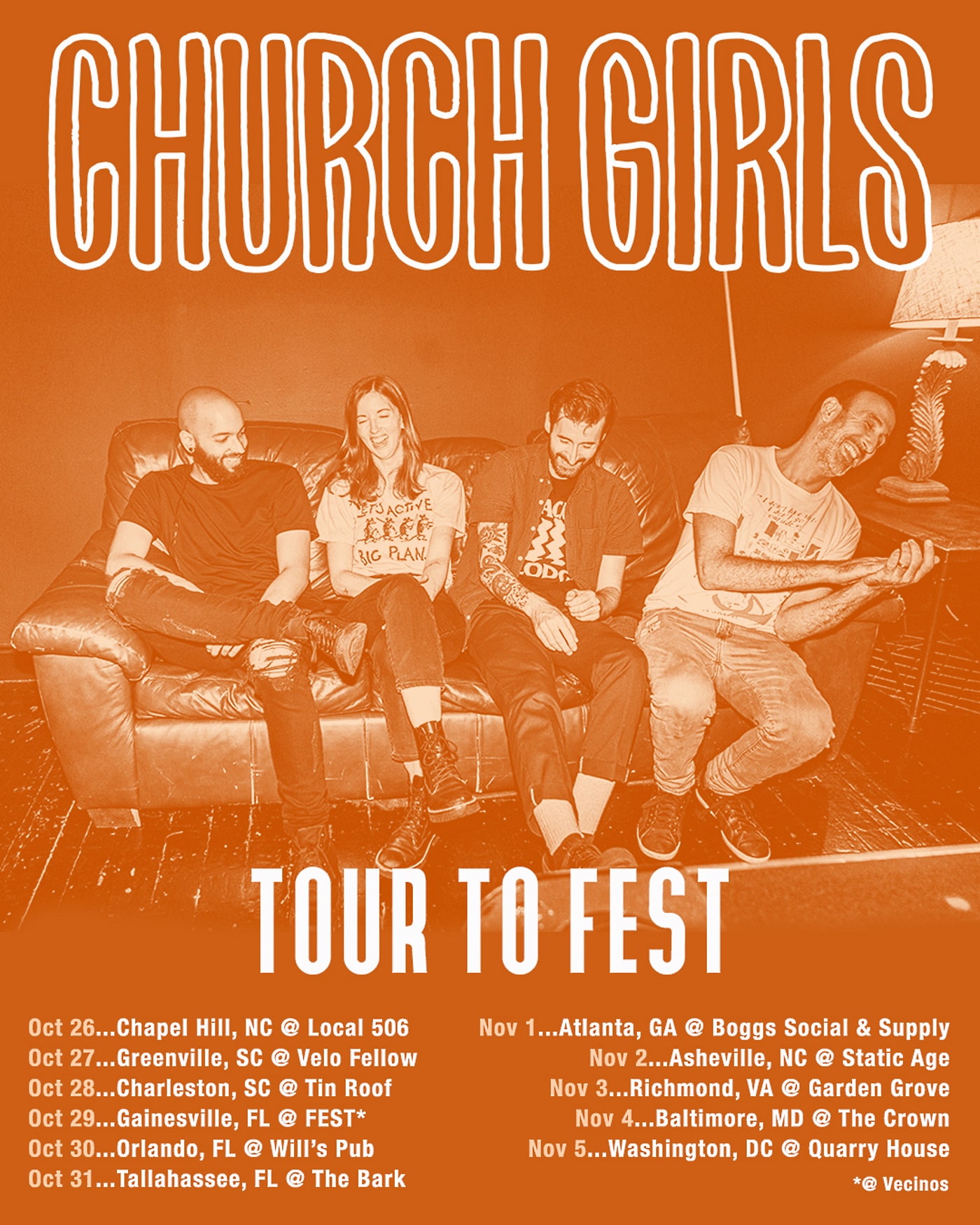 Church Girls - tour to fest