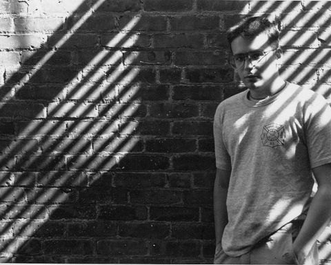 Bill Killing Time Brightside Shoot by BJ Papas - pic of Bill from 1988 taken by BJ Papas at the photoshoot for the back cover of the debut album