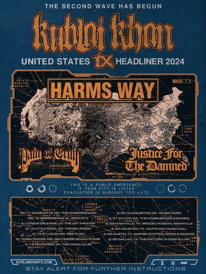 HARM'S WAY tour