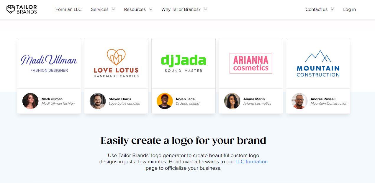 Tailor Brands Logo Maker