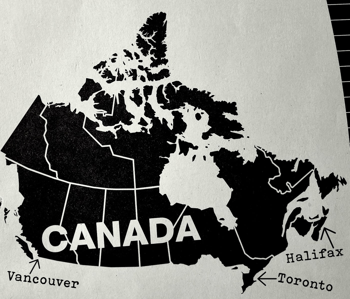 MAP OF CANADA