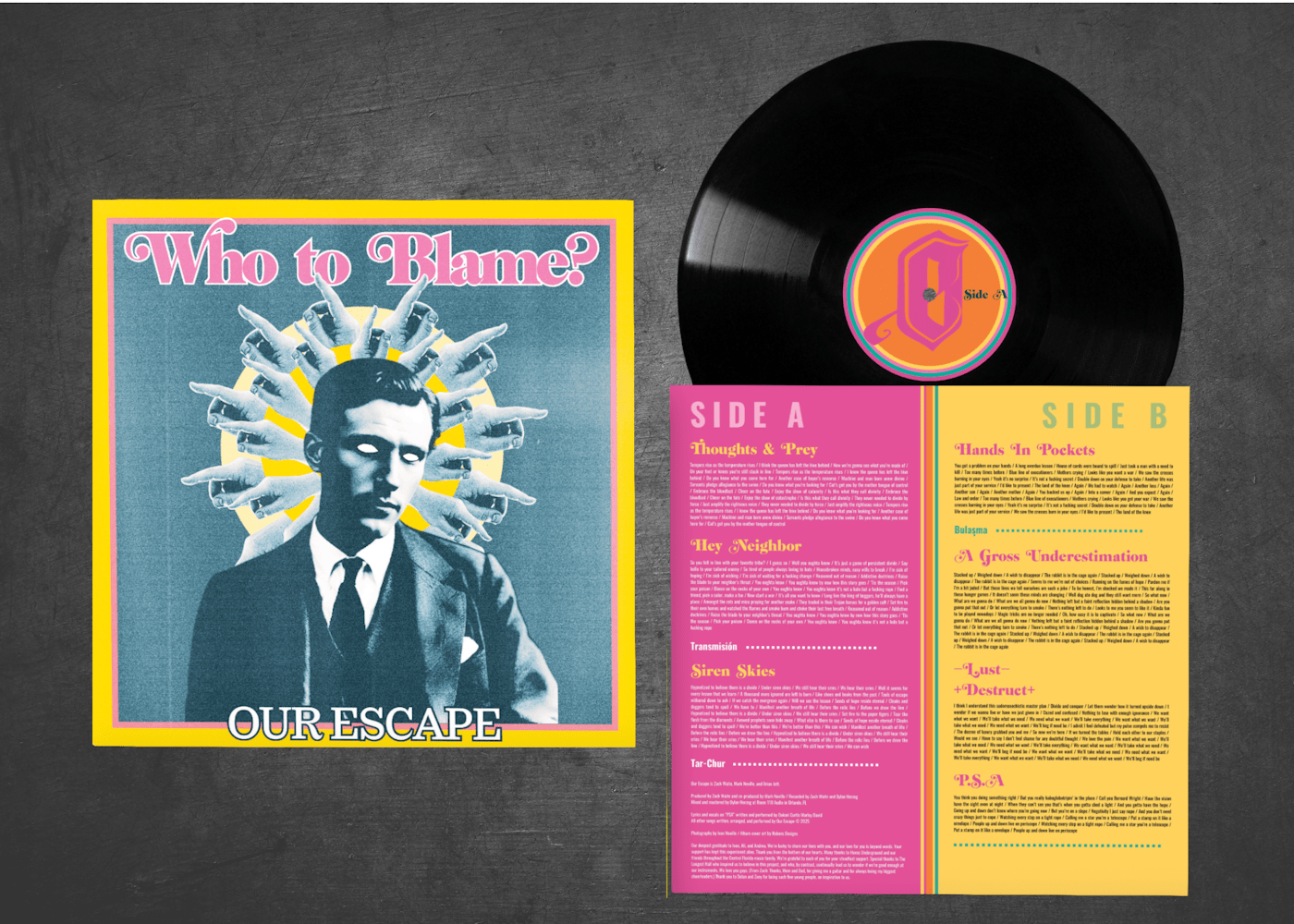 Orlando power hardcore punks OUR ESCAPE set “Siren Skies” against a world locked in noise and division 3 ourescape whotoblame vinyl min