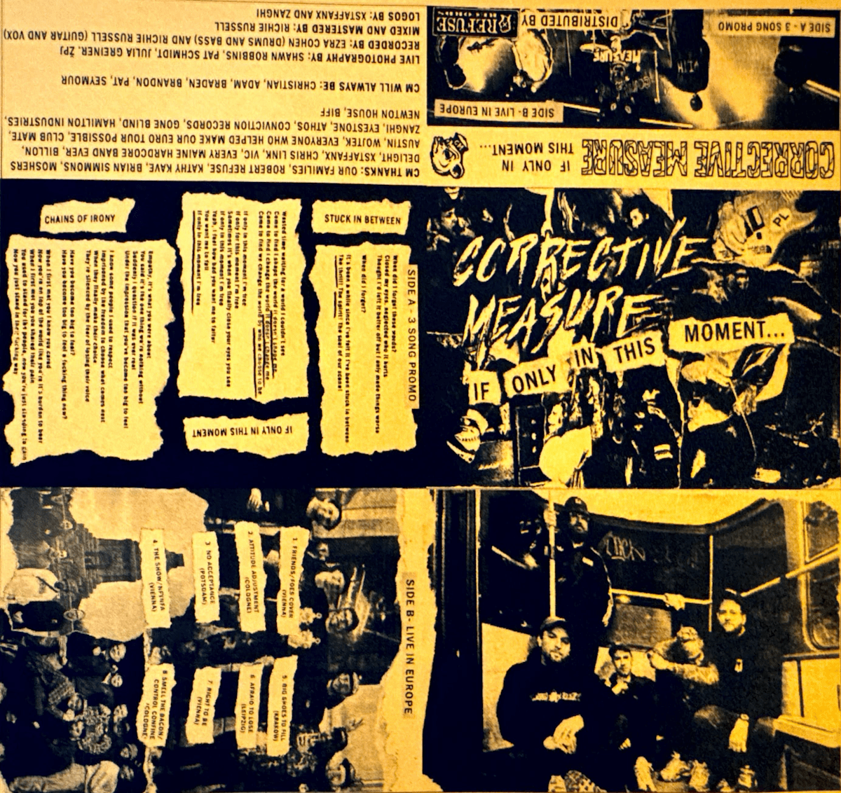 CORRECTIVE MEASURE outline their recent Europe tour, Maine hardcore’s rally around Ryan Eyestone, and a three-song tape 1 Cassette Jcard