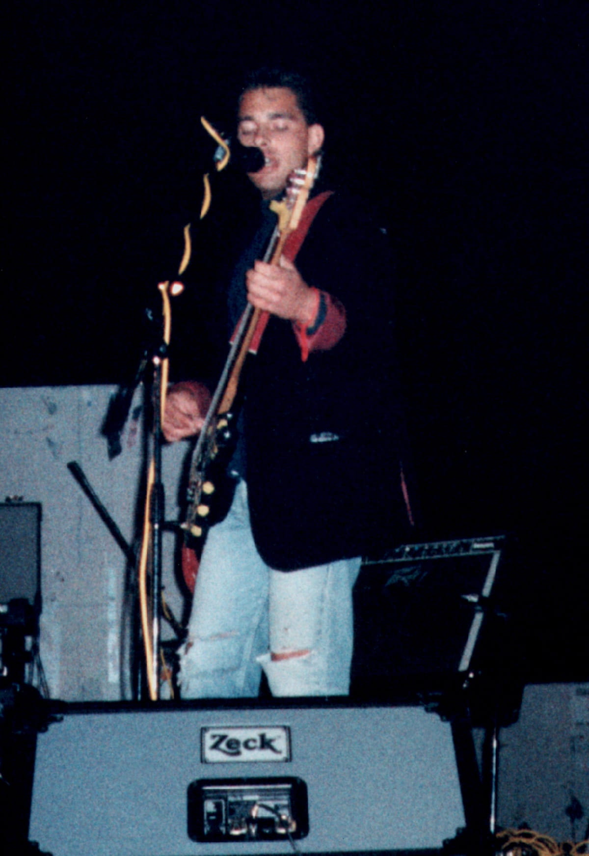 Seee how community worked before the web: Fanzinet - building a living archive of 1980s Italian punk fanzines 2 Paolo Palmacci - one of my last performances as The Bathroom Flowers on 1 October 1989 in Latina (Italy) (1)