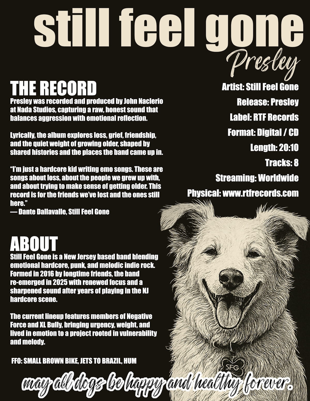 NJ emo rockers STILL FEEL GONE discuss "Presley", a record about losing people and needing to make music anyway 1 STILL FEEL GONE