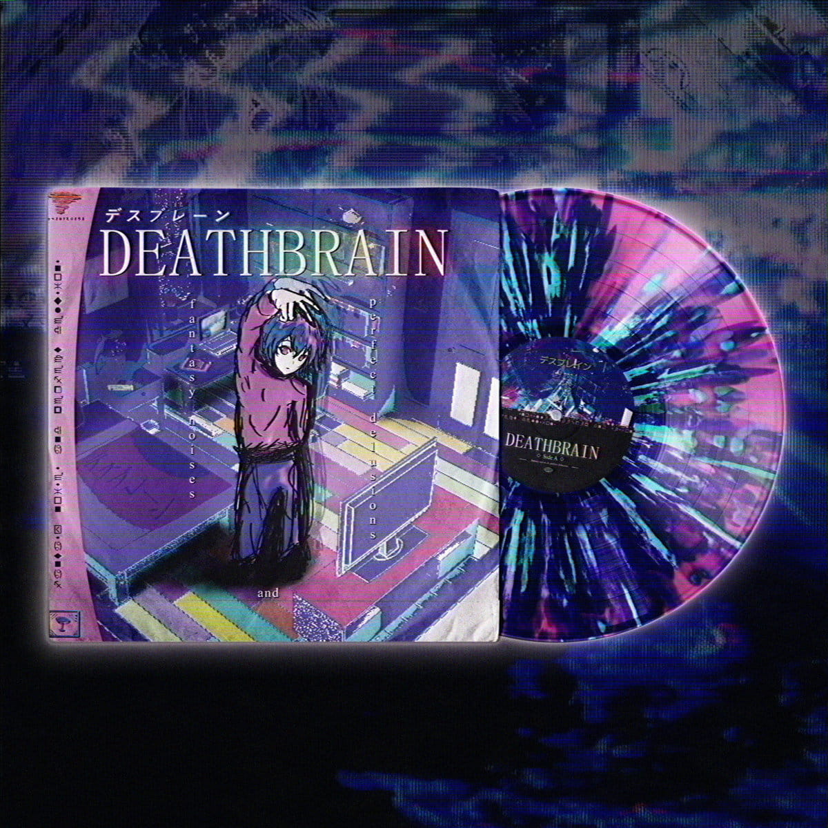 DEATHBRAIN drifts between ambient calm and drum & bass pulse on Fantasy Noises & Perfect Delusions 2 Deathbrain