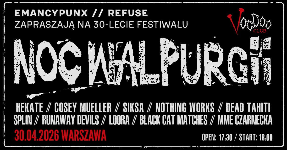 Noc Walpurgii turns 30, returns to Warsaw April 30 1 Noc Walpurgii Fest