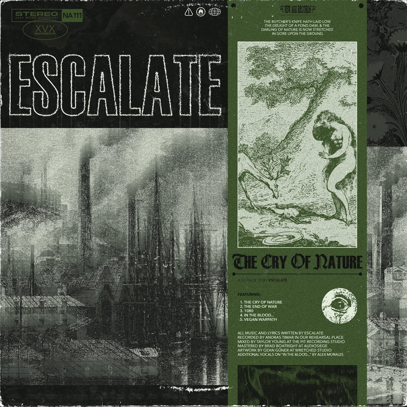 ESCALATE strikes back with “The Cry of Nature,” a strike against speciesism, war, and human arrogance 2 escalate