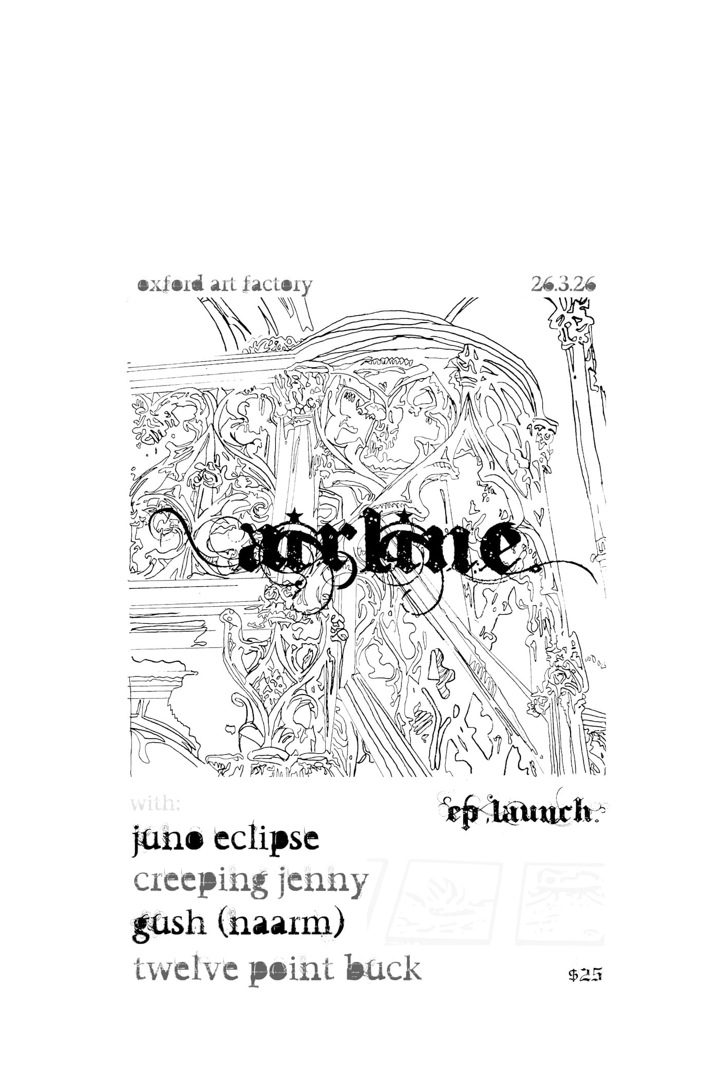 Shoegazin' alt rockers AIRLINE push through fear and static on new EP “Koi” 5 OAF Poster