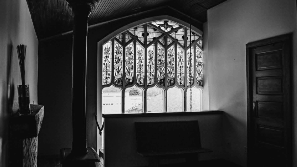 Still Doing It: Micro-Tours in Your Forties 3 Church House Window Caption: Our converted church apartment in Palmyra, Wisconsin.