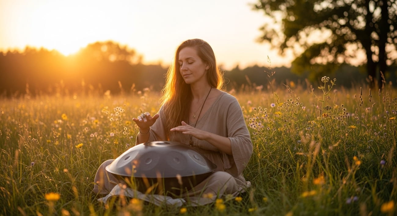 Handpans: From Hang Drum Roots to Ritual Post-Rock Weaponry 3 handpans Miłość i Spokój