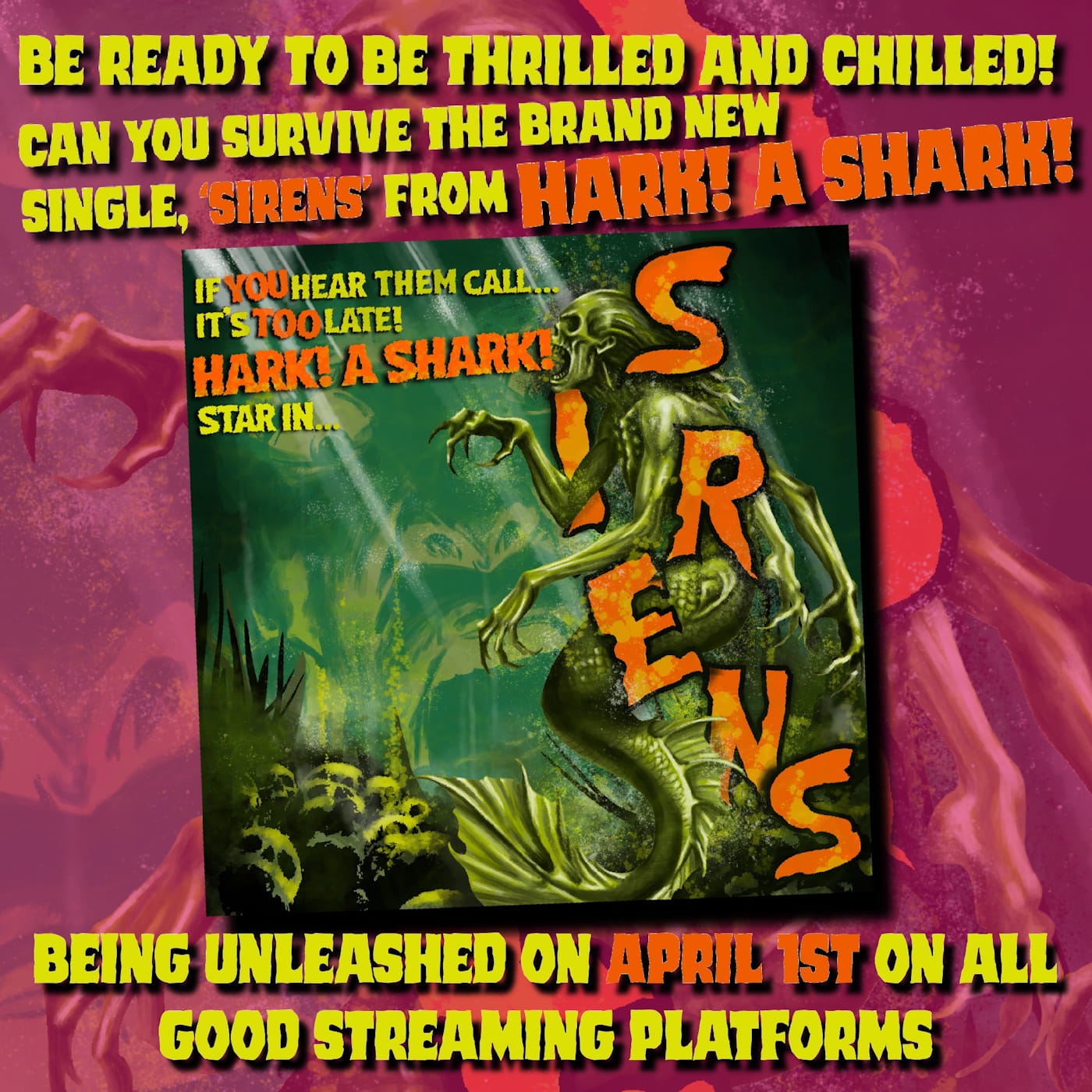 Pop punk rockers HARK! A SHARK! break a decade of silence with “Sirens” and the coming EP “Very Nice, Very Evil” 2 HARK! A SHARK!