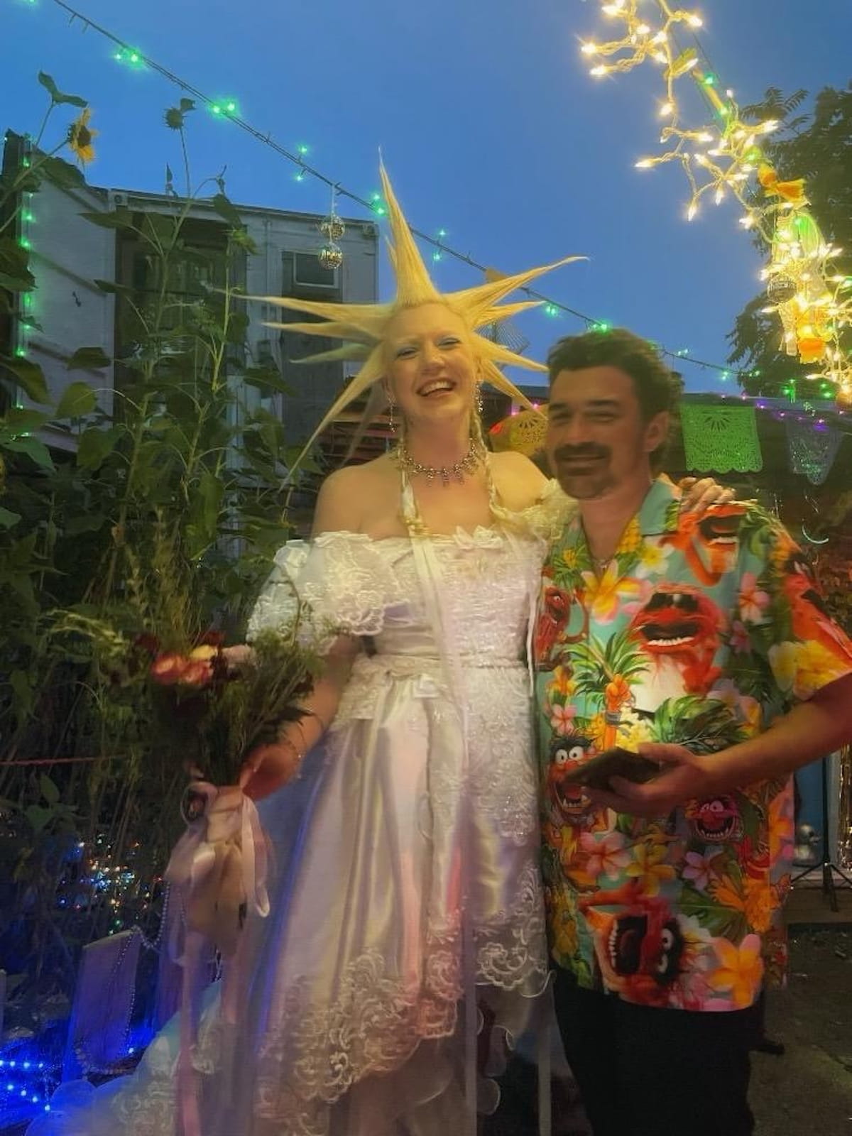 CASH BRIBE turn a wedding joke into a blown-out live document on “White Wedding” 3 Zoey and Larry. Larry's shirt was definitely the best one out of all of us.