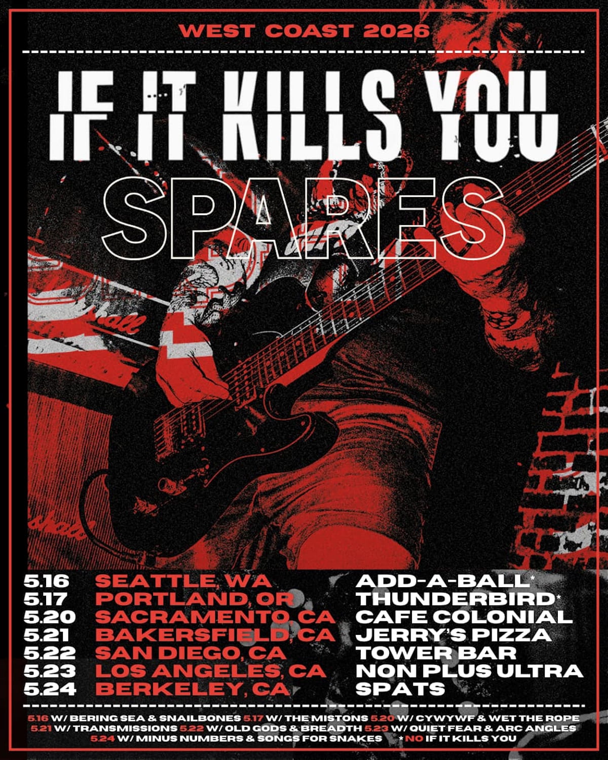 IF IT KILLS YOU return with “Arrow Eye” after shelving Albini-recorded sessions and lineup changes 1 West Coast Tour