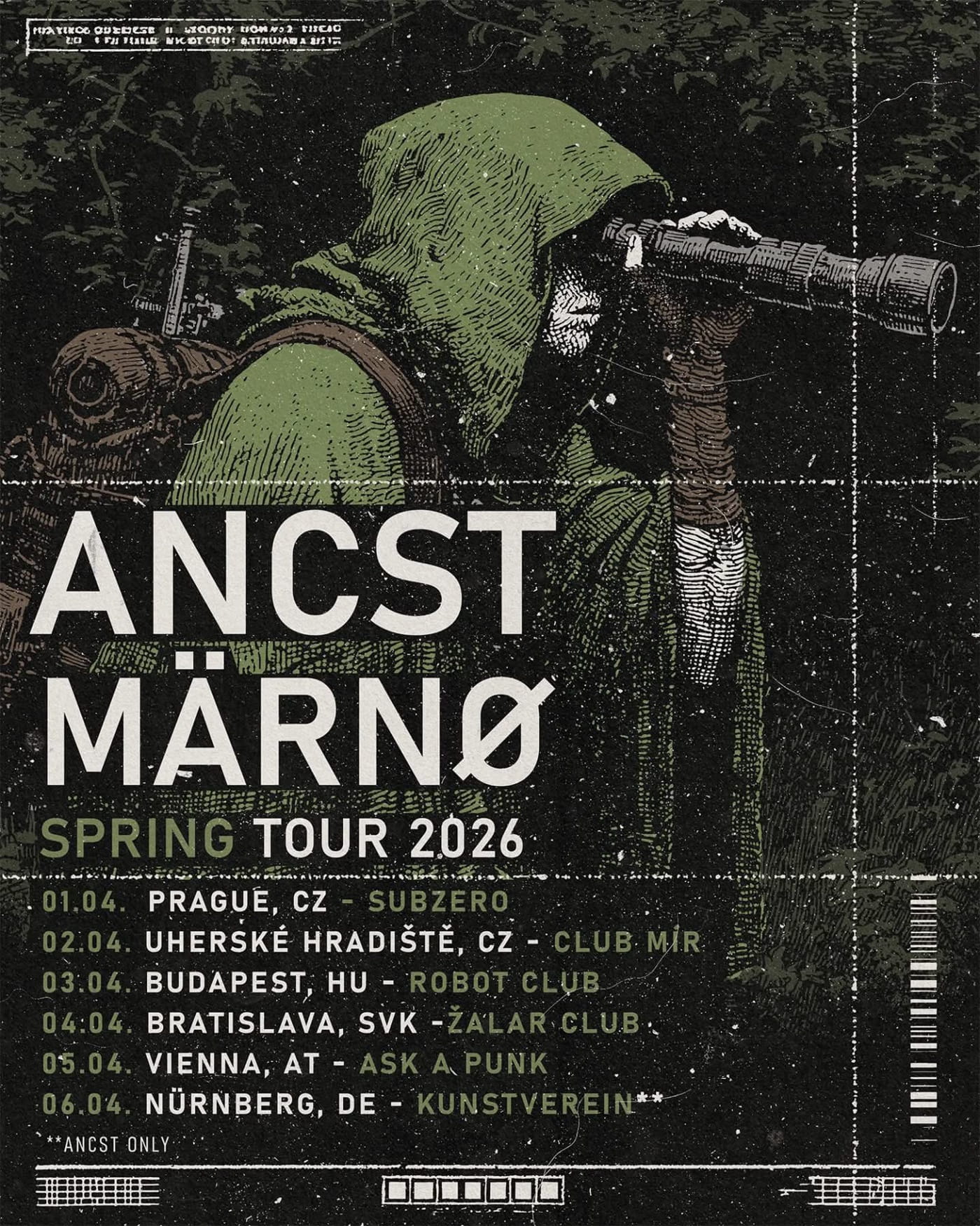 Tour Diary: on the road with blackened metalcore beast ANCST and neocrust d-beat act MÄRNØ 2 ANCST MARNO