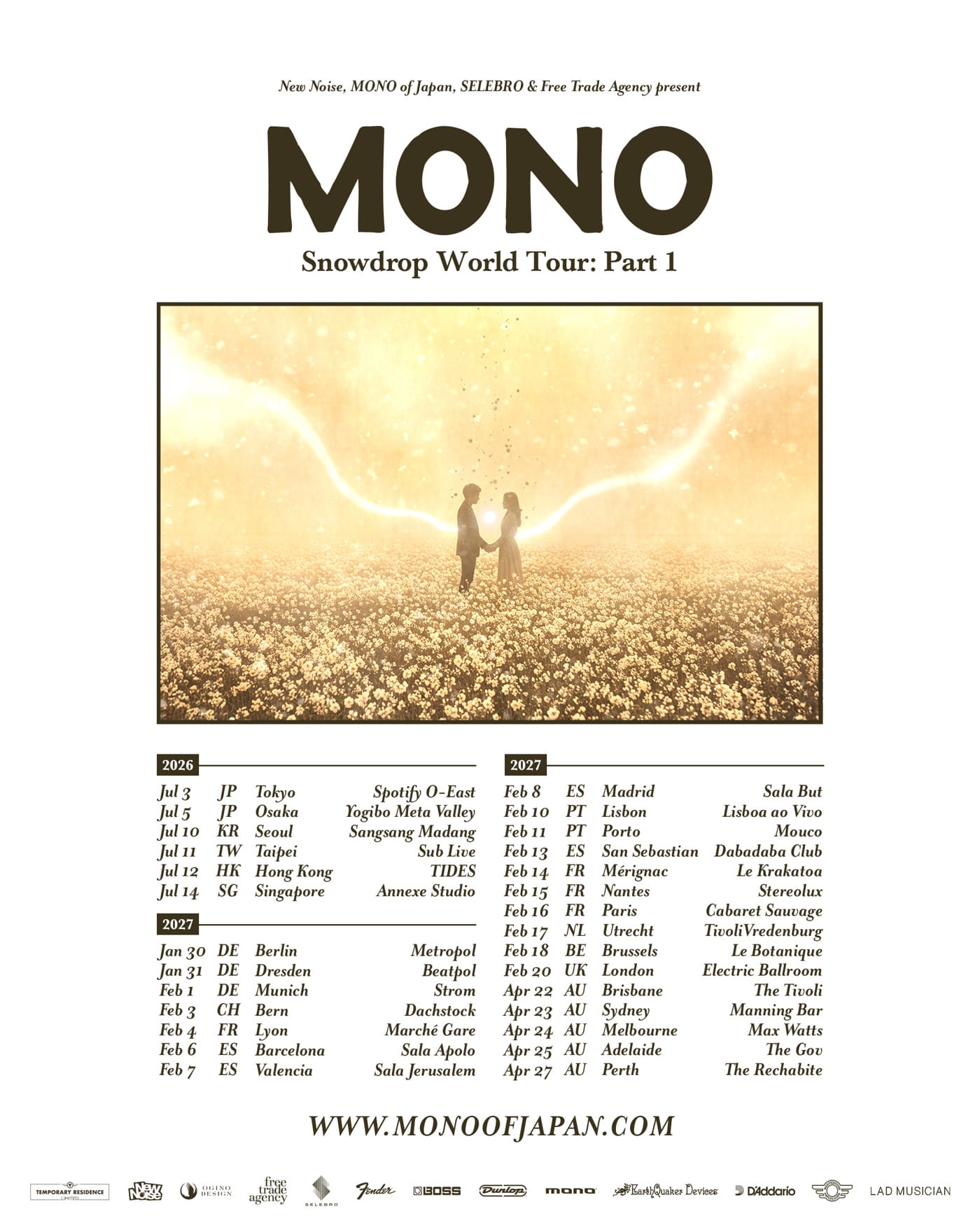 Japanese post rock maestros MONO discuss 'Snowdrop', recording without Steve Albini, and the language of flowers 11 MONO Snowdrop