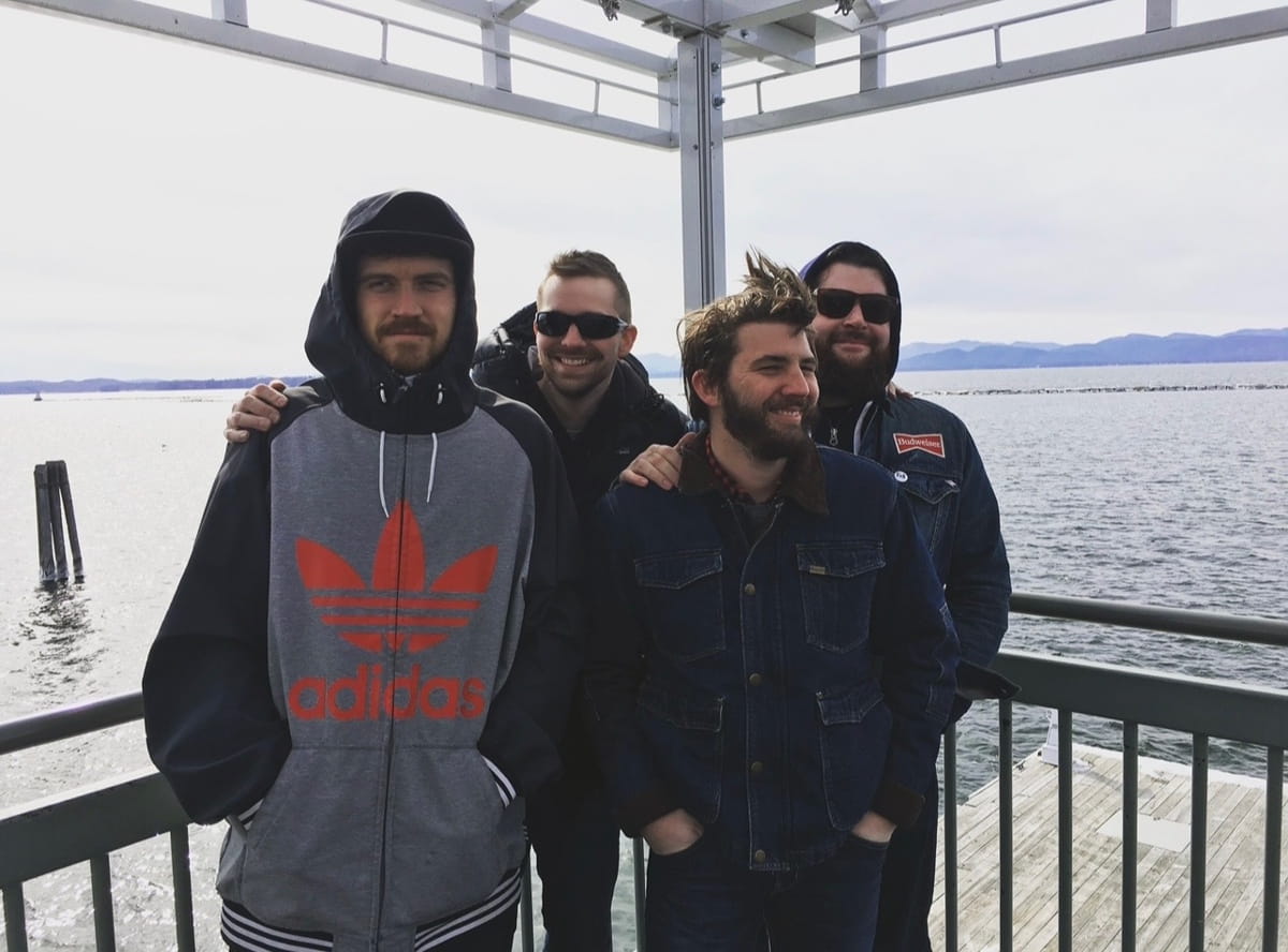 Boston's SOMETHING SNEAKY walk through "Old Notes", an EP built around brothers and best friends 5 Something Sneaky, after Bur;lington show, 2016