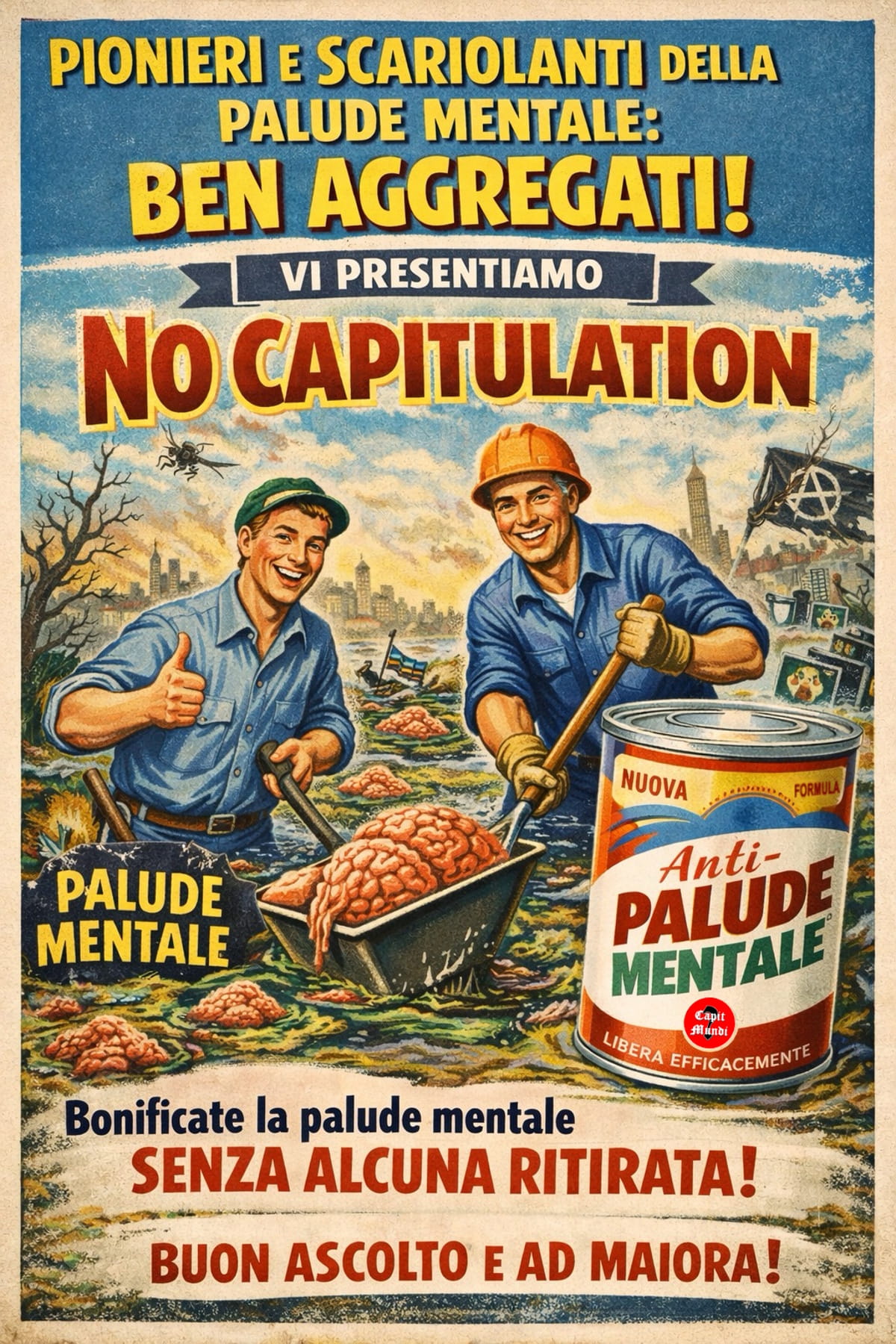 Italian punk veteran Paolo Palmacci returns with "No Capitulation", a compilation of seven imaginary bands fronted by 1980s scene contributors 6 Ben_Aggregati