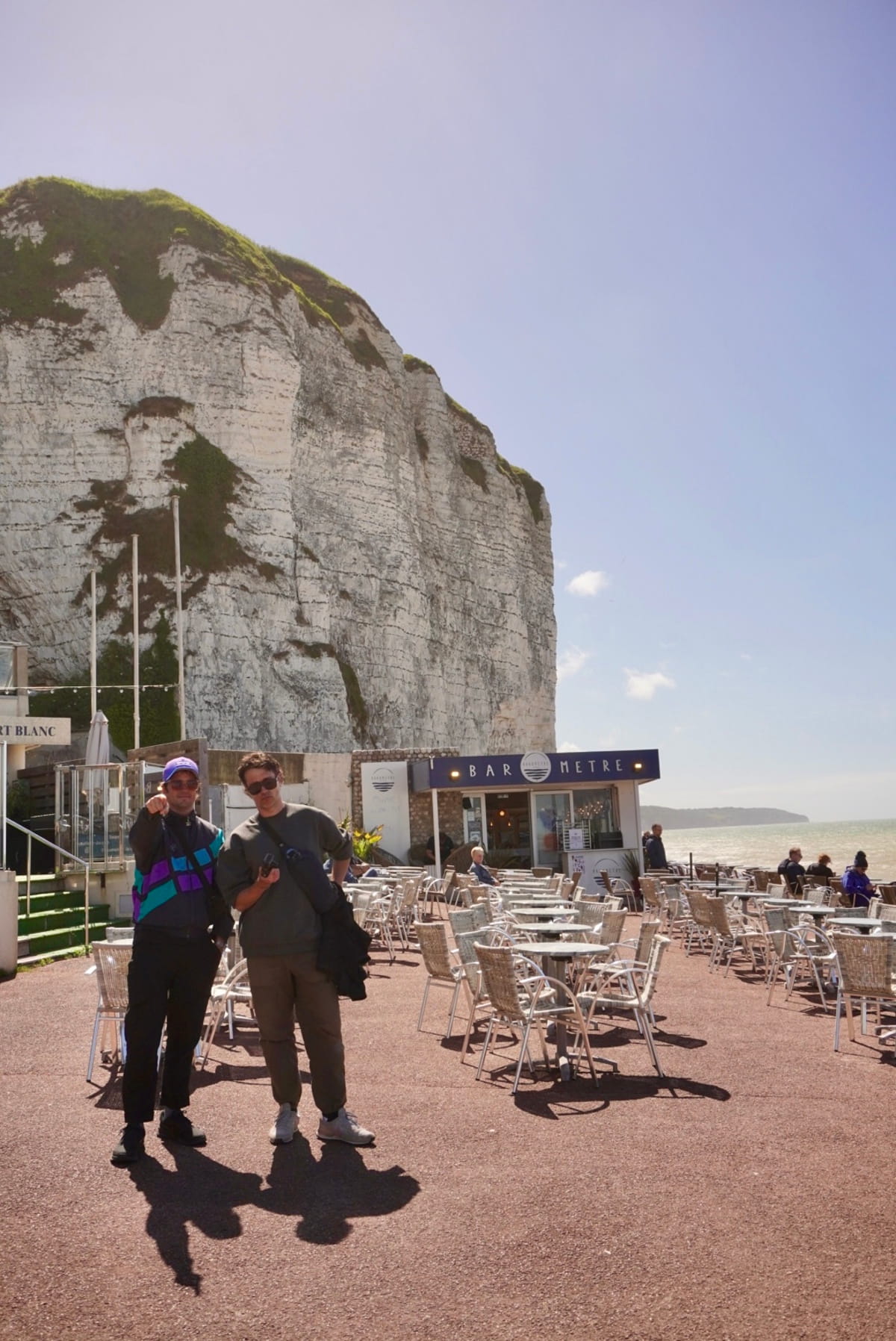 Australian synth post punks SCREENSAVER send a mid-tour dispatch from Europe, reflect on community, landlords, and why creative expression matters 14 Chris and James at the chalk cliffs in Dieppe