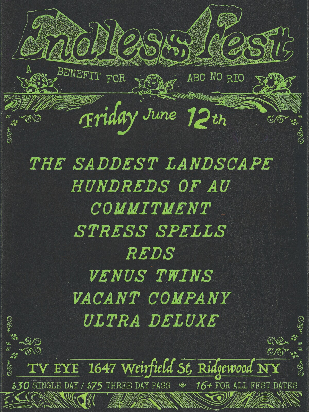 Endless Fest gathers 26 bands across three generations of NYC hardcore to benefit ABC No Rio 4 Endless Fest