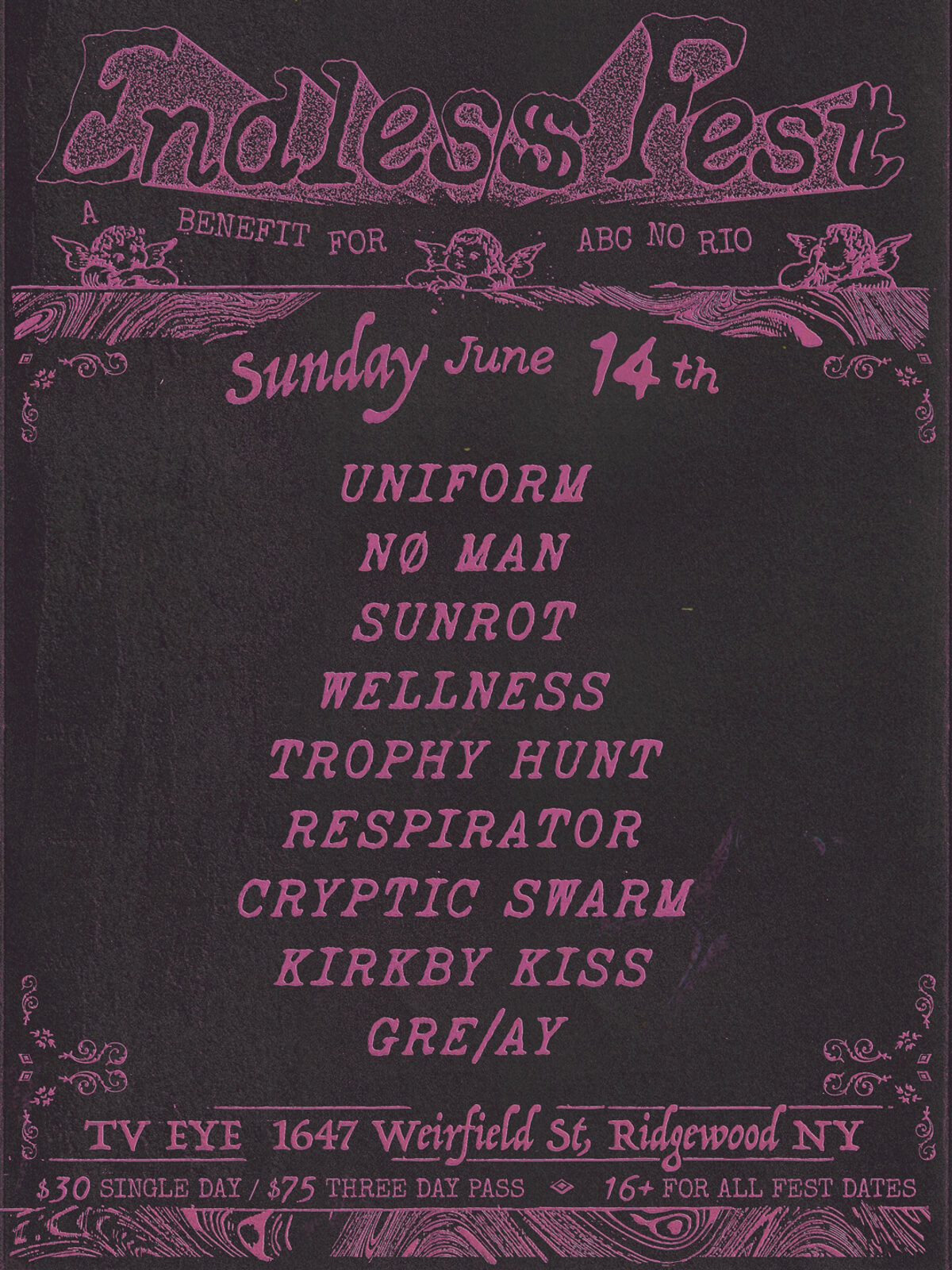 Endless Fest gathers 26 bands across three generations of NYC hardcore to benefit ABC No Rio 6 Endless Fest