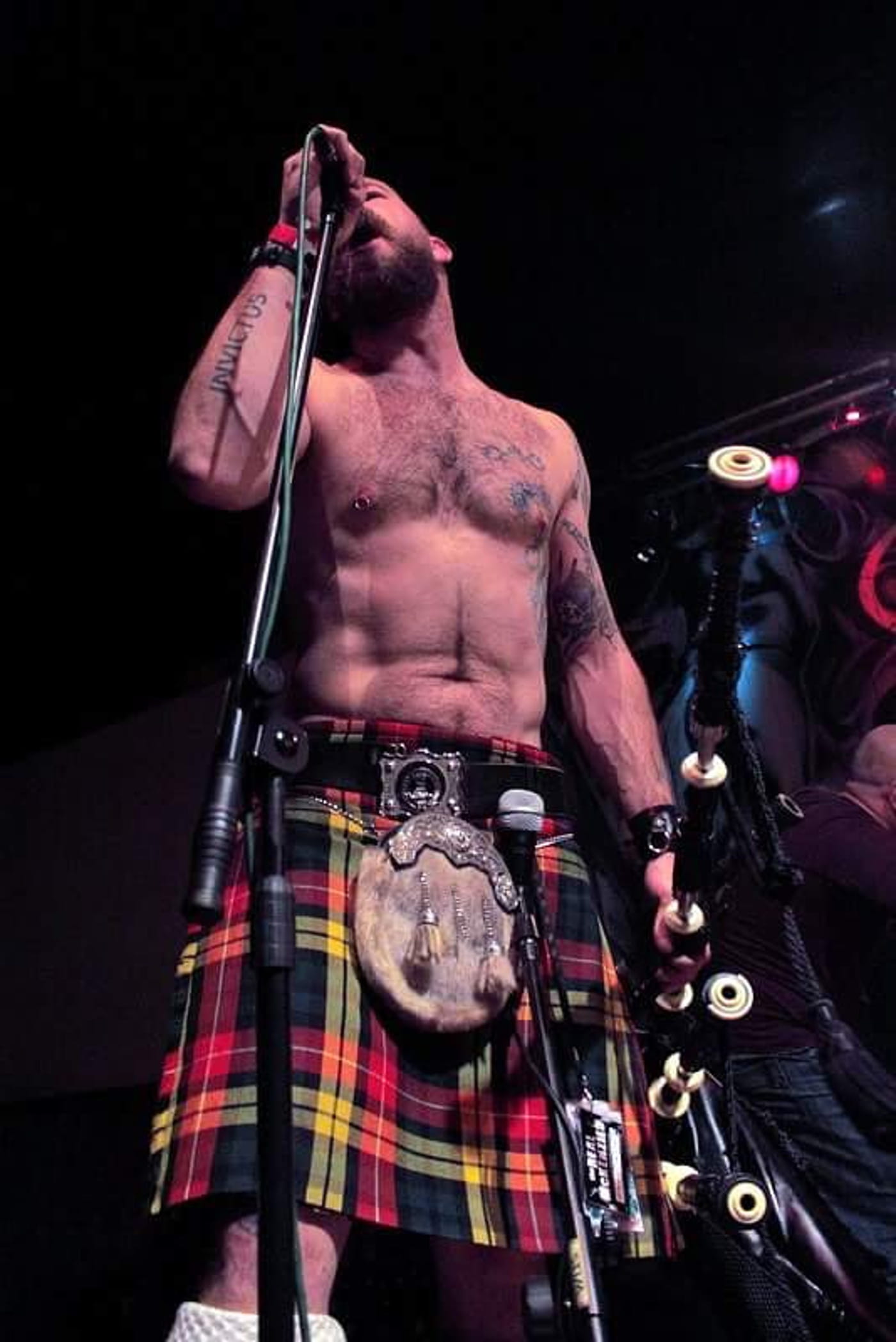 Gord Taylor builds “Made in Hell” from distance, old lessons, and bagpipes without Scotland attached 1 Gord in The Real McKenzies, 2012