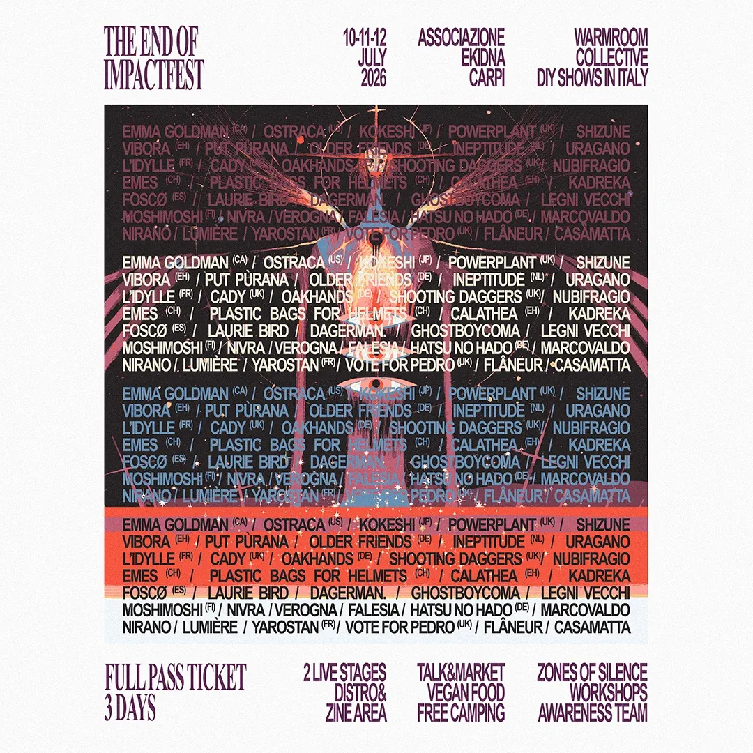 Inside THE END OF IMPACT fest 2026 - an interview with Cady, Shooting Daggers, Víbora, L'Idylle, Laurie Bird and Lumière 11 THE END OF IMPACT FEST