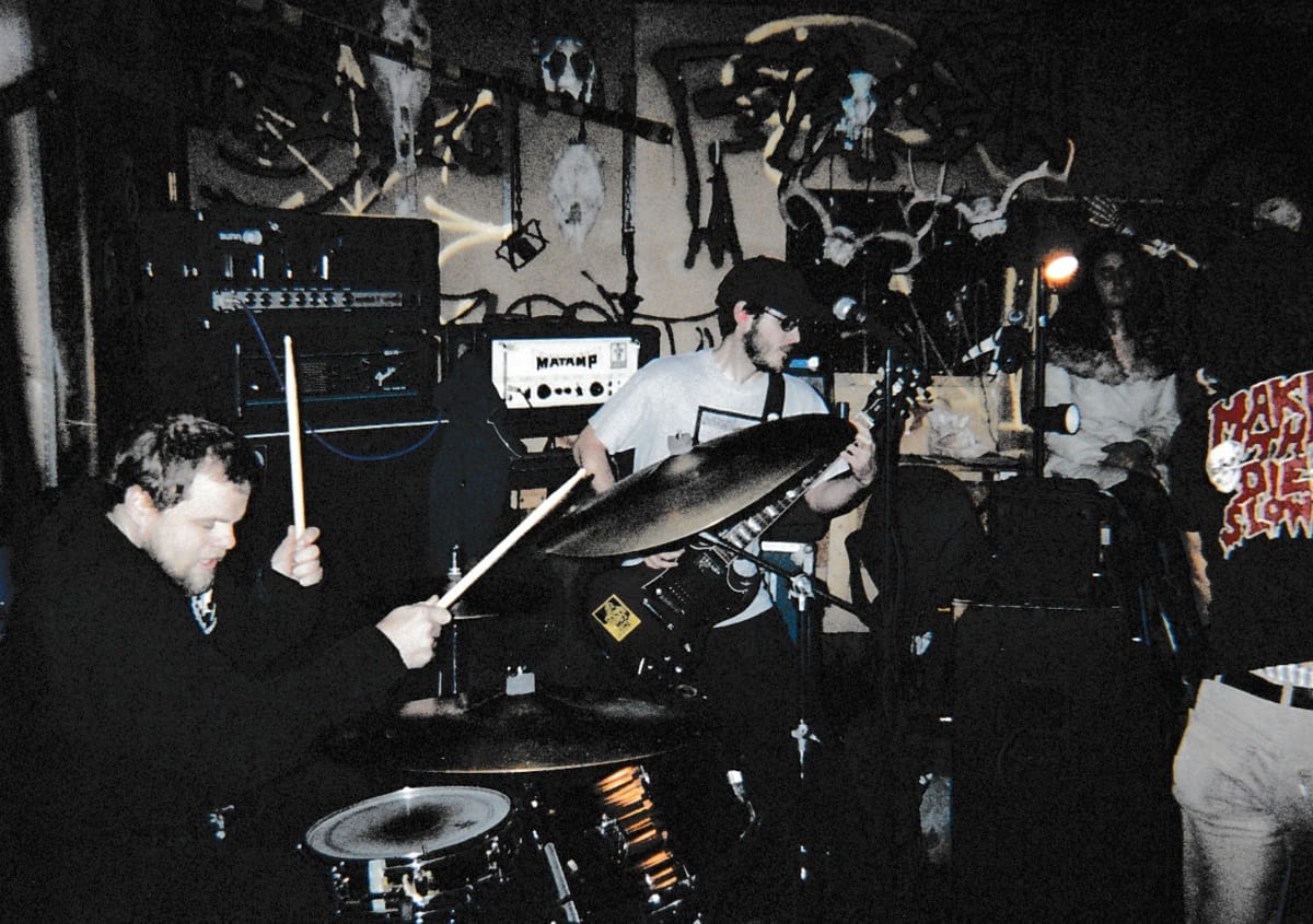 Twenty years later, LA powerviolence band Lana Dagales finally get their abandoned LP out 12 iron lung on tour with us. probably 2001