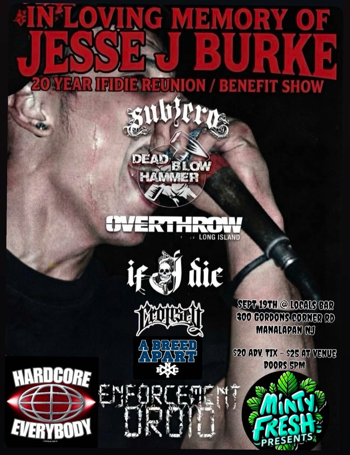 IF I DIE return after 20 years for a Jesse Burke memorial benefit supporting his daughter 1 Ifidie