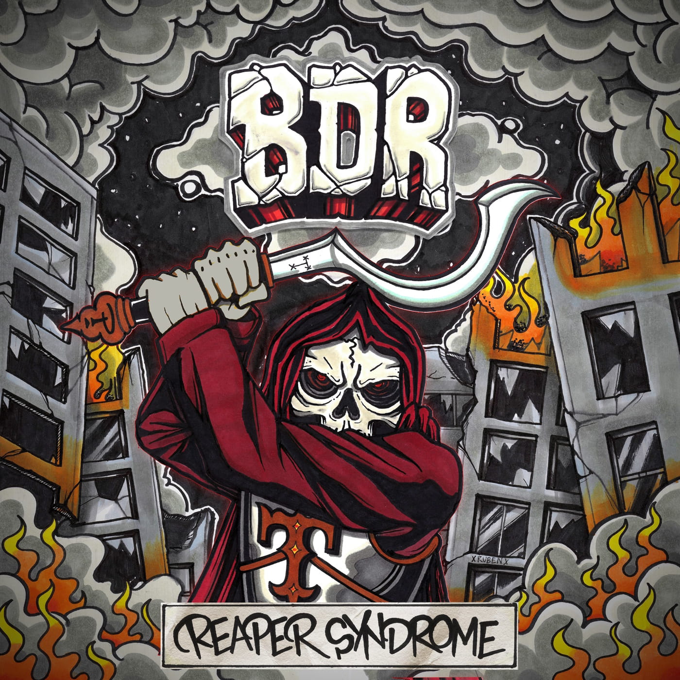Tehachapi to the East Coast: hardcore band B.D.R. turn a father-son demo into a physical release on Indecision Records 1 BDR Cover art by @rubenxzavala