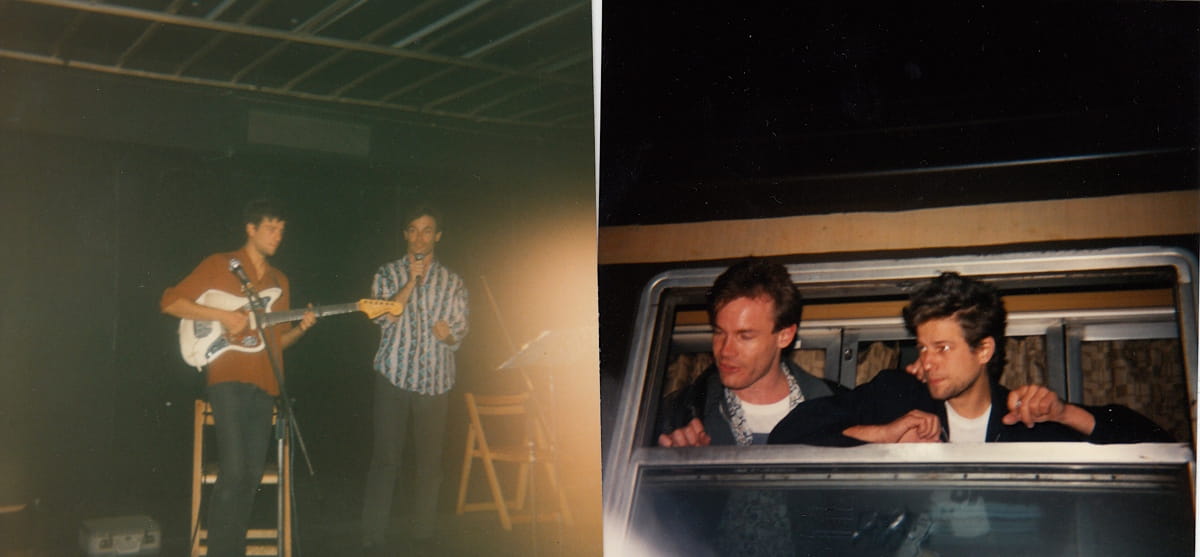 Canadian experimental duo THE NAWROCKIS made "Kapusta" from live improvisation, family history and nearly four decades of Polish connections 18 Rhythm Activism visiting Jama Michalika in Kraków in 1990. Photo by Grzegorz Kowalczyk.