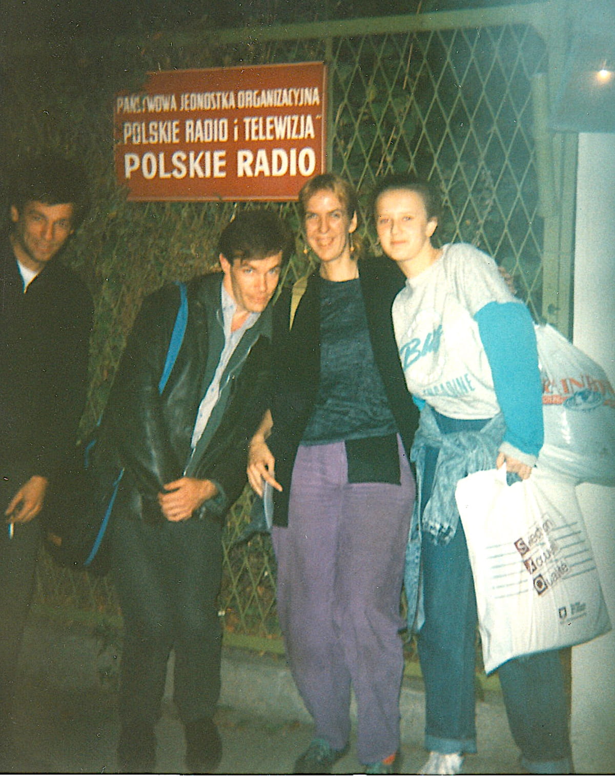 Canadian experimental duo THE NAWROCKIS made "Kapusta" from live improvisation, family history and nearly four decades of Polish connections 10 Sylvain Côté and Norman Nawrocki with Sheila and Eva during Rhythm Activism's Polish Radio and TV visit in 1988. Photo by Grzegorz Kowalczyk.