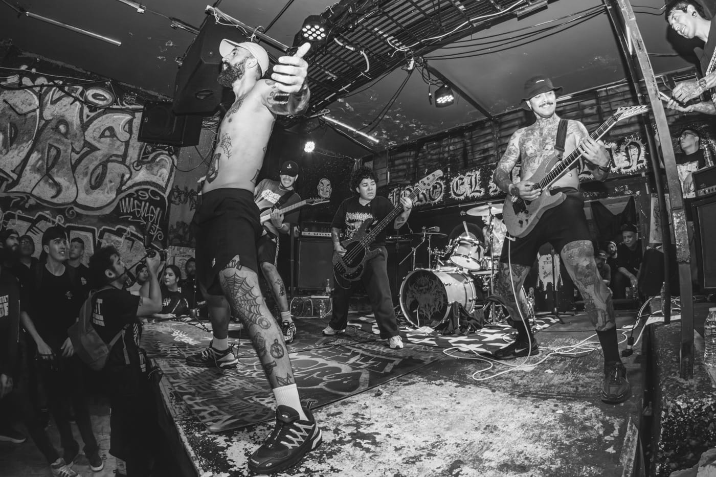 Madrid Latin hardcore band FIRSTLINE carry migration, family memory and life between countries into wild wild new EP "TRIBU" 15 FIRSTLINE live