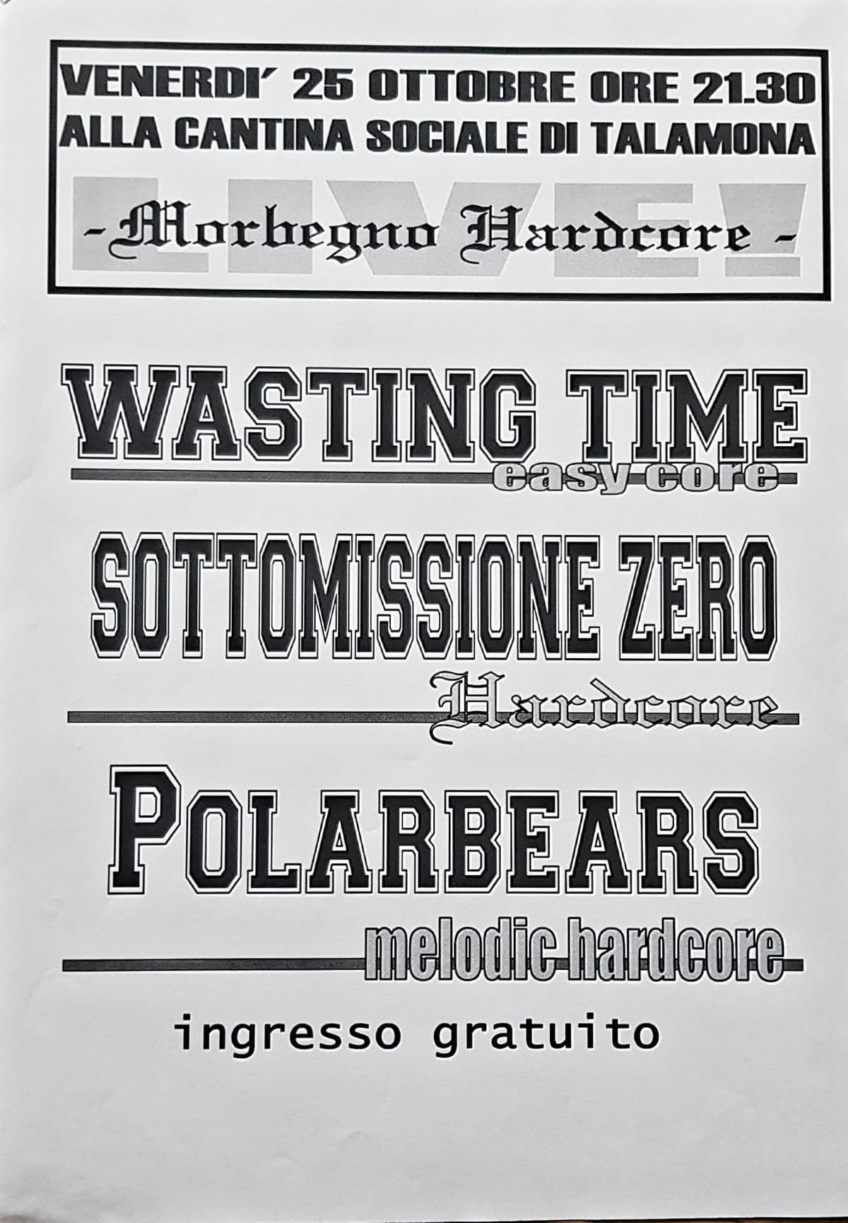 Italian Alpine hardcore band SOTTOMISSIONE ZERO trace more than 25 years of hardcore back to a small scene in Italy’s Valtellina 6 Sottomissione Zero