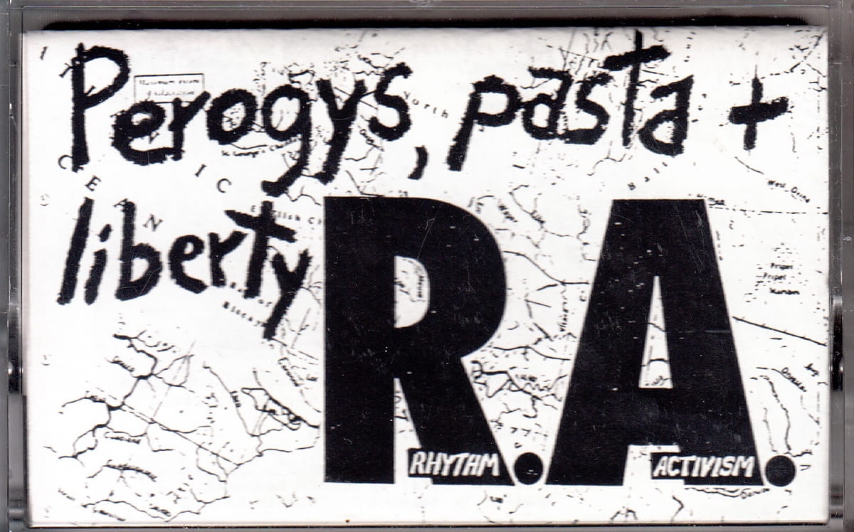 Canadian experimental duo THE NAWROCKIS made "Kapusta" from live improvisation, family history and nearly four decades of Polish connections 20 Rhythm Activism's "Pierogies, Pasta & Liberty", carried on their April 1990 Polish tour.