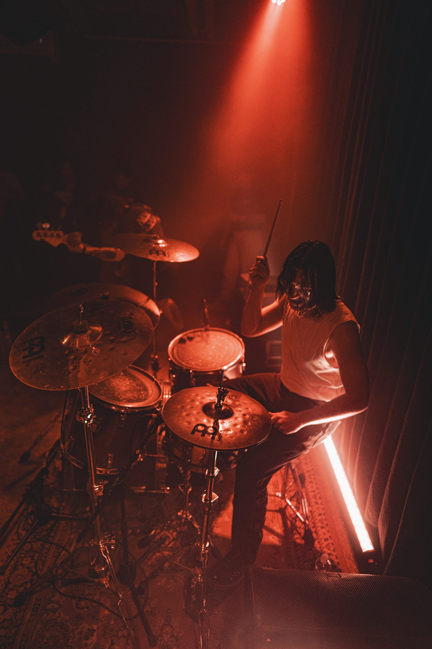 Berlin's LA HAINE pack tom-heavy hardcore, abrasive screams and sudden softer melody into striking 18 minutes on"Spilling Raw" 5 La Haine at Neue Zukunft, by Leandro Solagna @leandrosolagna