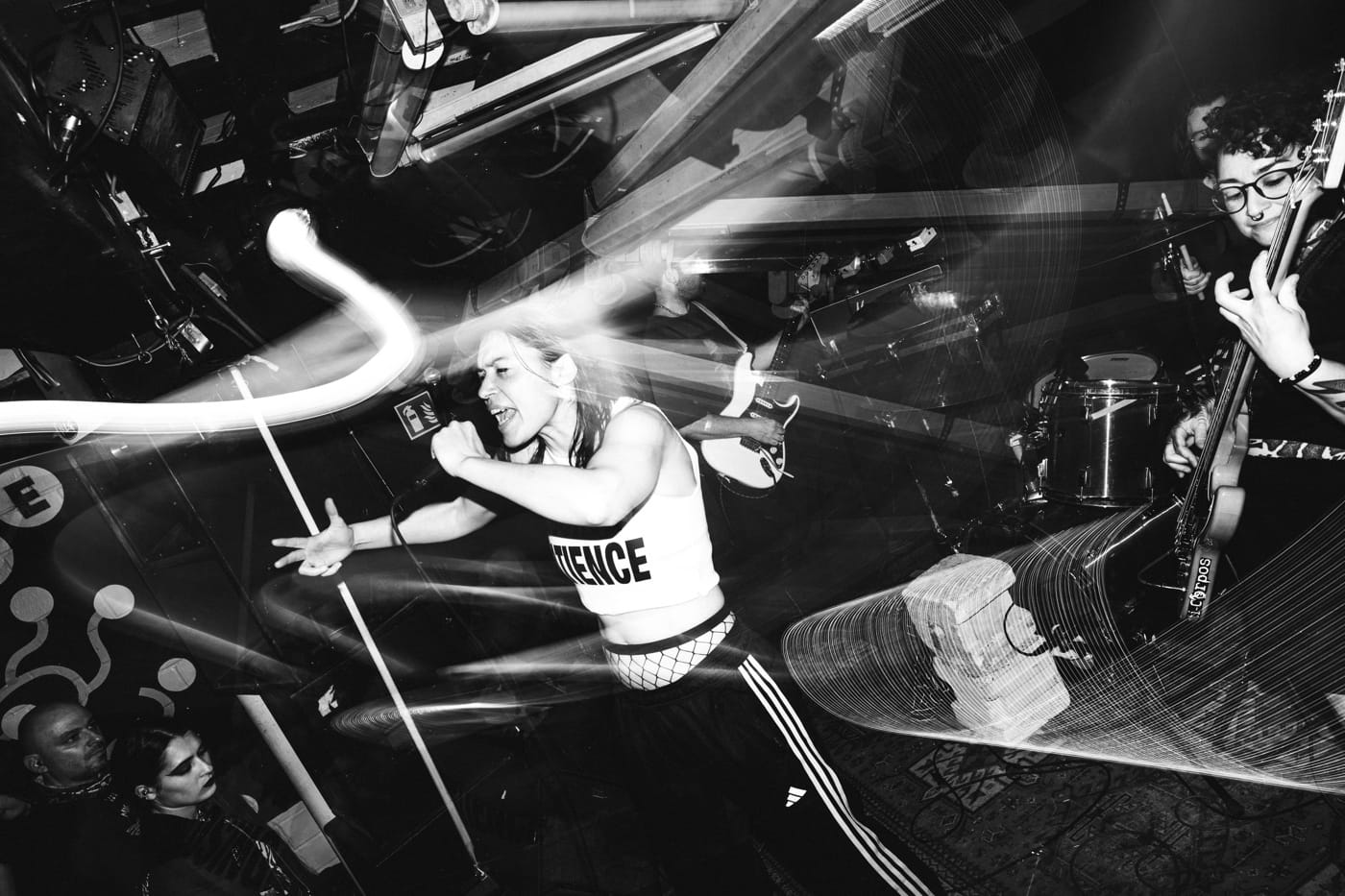 Berlin's LA HAINE pack tom-heavy hardcore, abrasive screams and sudden softer melody into striking 18 minutes on"Spilling Raw" 1 La Haine, by Oyèmi Hessou, noheroes.jpg