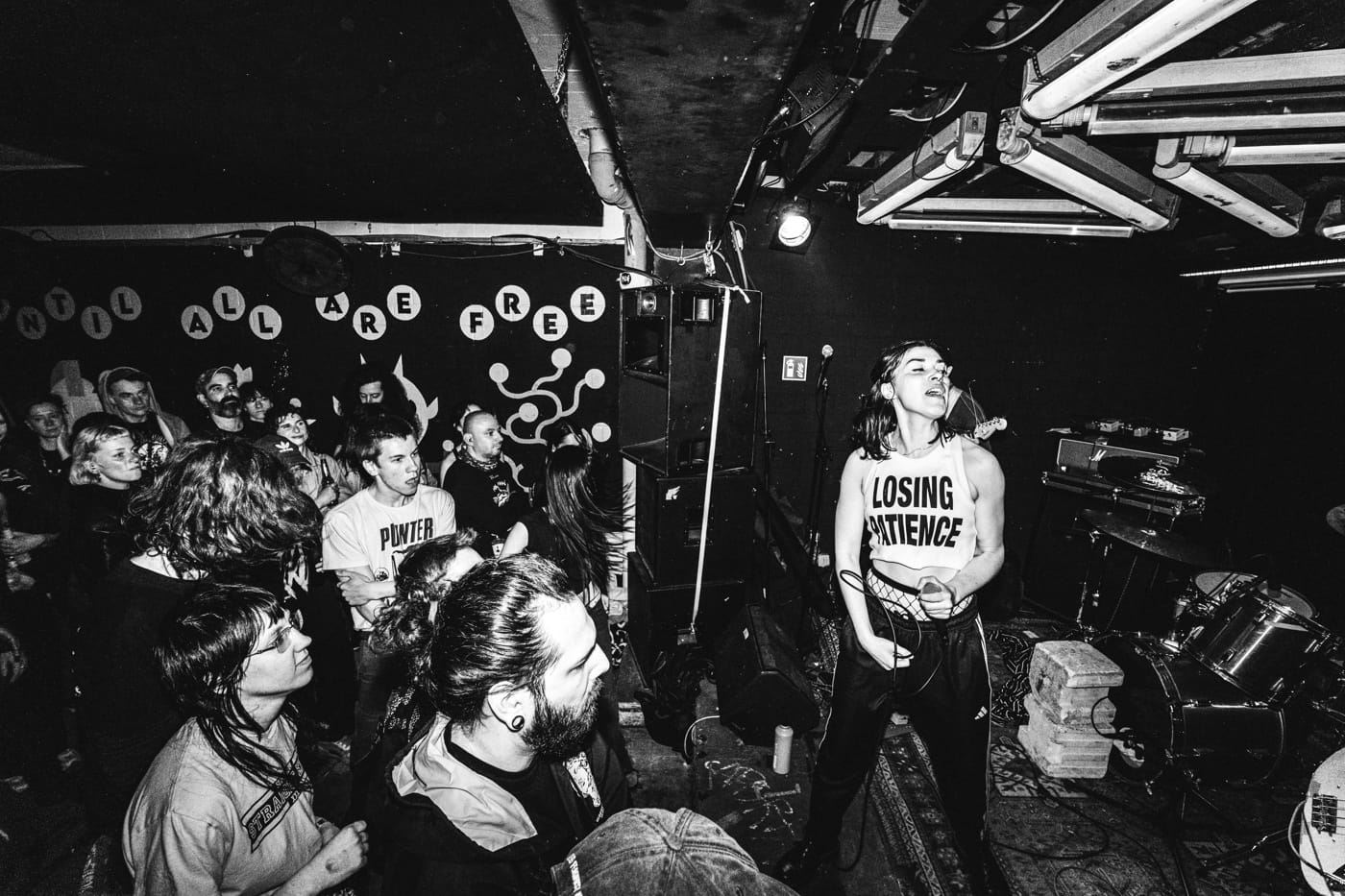 Berlin's LA HAINE pack tom-heavy hardcore, abrasive screams and sudden softer melody into striking 18 minutes on"Spilling Raw" 4 La Haine, by Oyèmi Hessou, noheroes.jpg