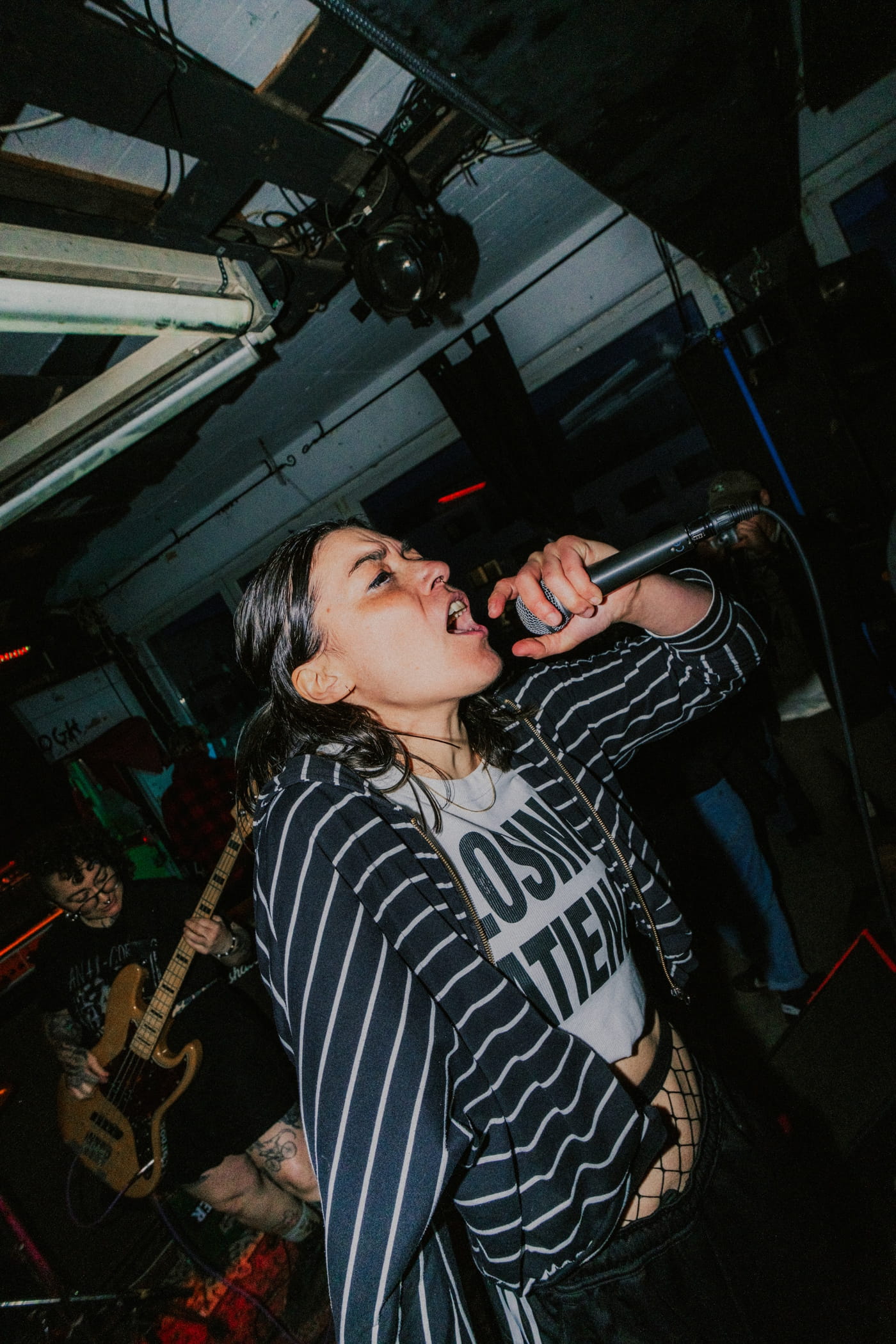 Berlin's LA HAINE pack tom-heavy hardcore, abrasive screams and sudden softer melody into striking 18 minutes on"Spilling Raw" 9 La Haine, by Oyèmi Hessou, noheroes.jpg