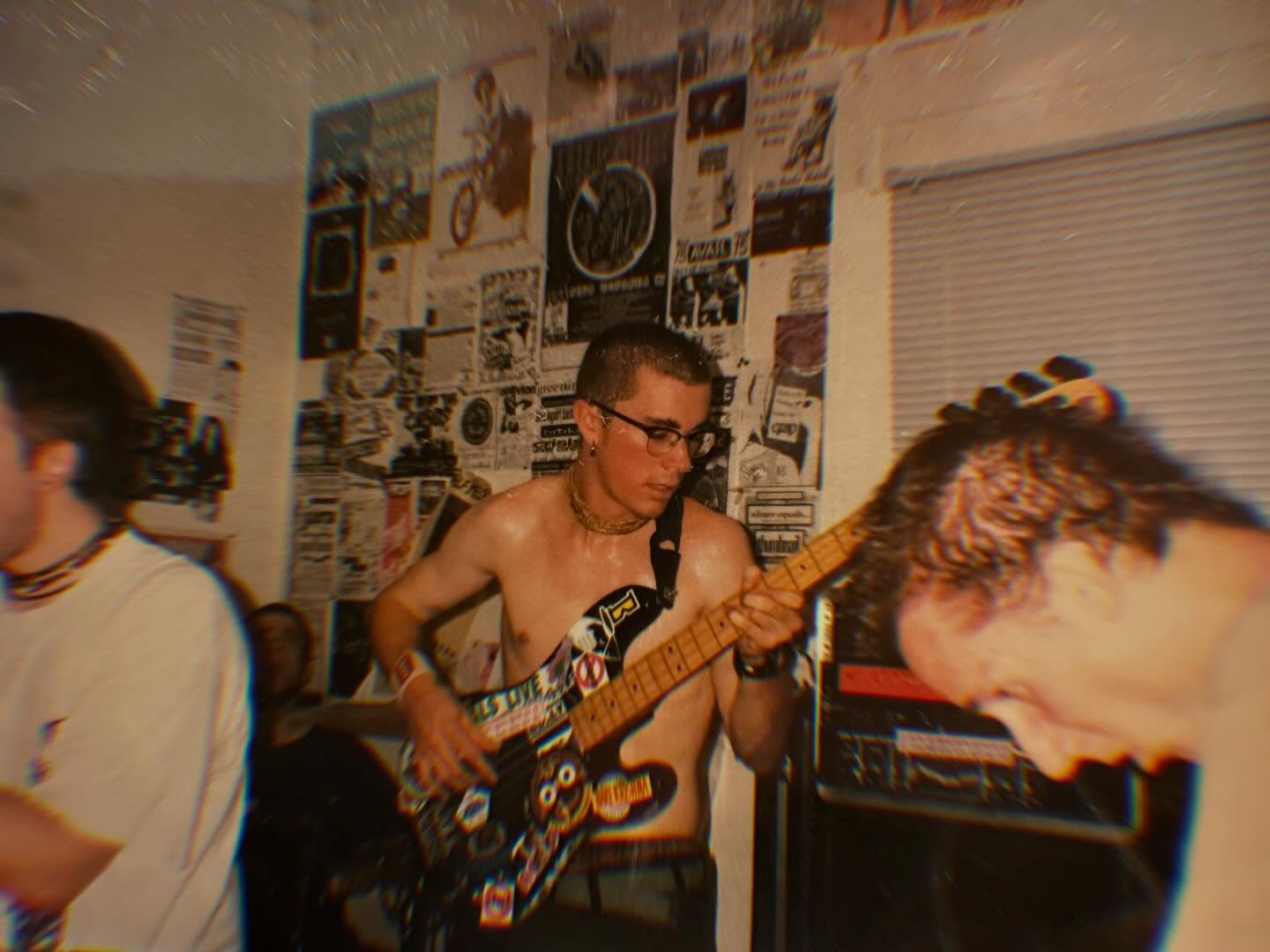 Serotonin return after 23 years, bring their stop-start emo and post hardcore back into motion on "The Price" 3 "Summer 1996 at the I DEFY house in Atlanta. Our first out of town show. With Ex-Ignota, Rain Child, and One Way. No idea who took the pictures. Scott MC in the blue hoodie, who co-released While I Breathe I Hope 7”, and released our first LP (s/t) on his label Concurrent. A pivotal and fun time."